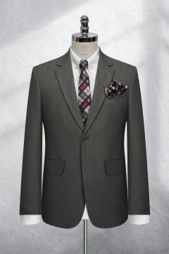 Bộ Suit Nâu Rêu Phối Màu 2 Nút Classic Fit TGS401